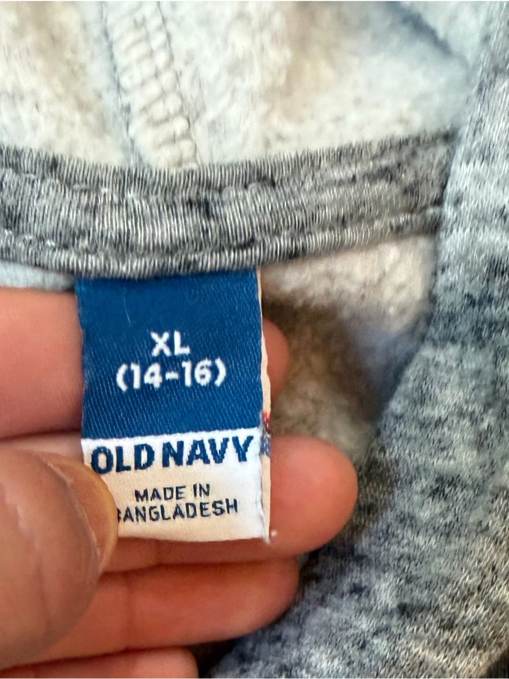 Old Navy Boys Gray Hooded Sweatshirt Youth XL (14-16)